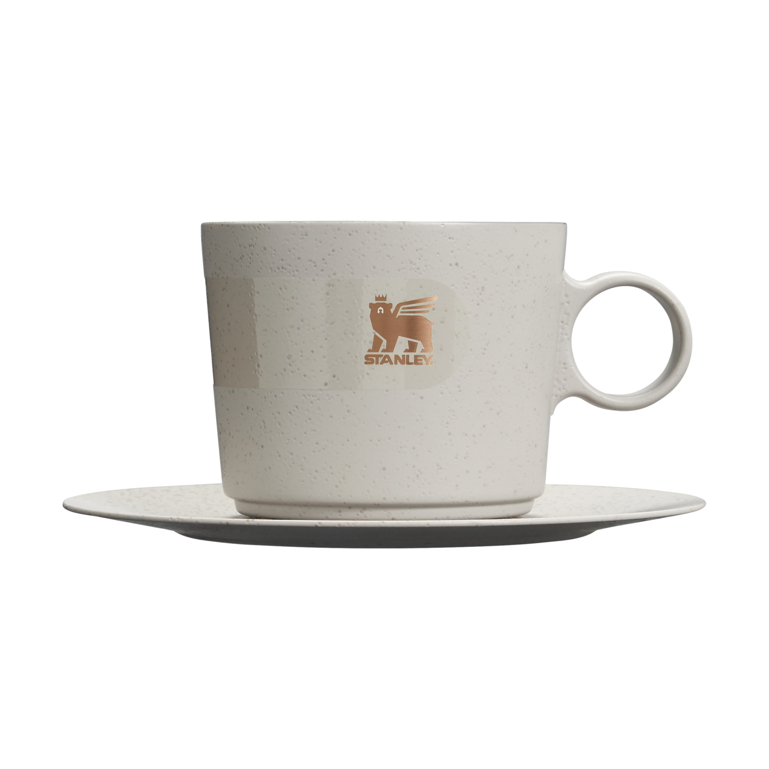 Caneca Daybreak Cappuccino com Pires Ash Bronze | 192ML