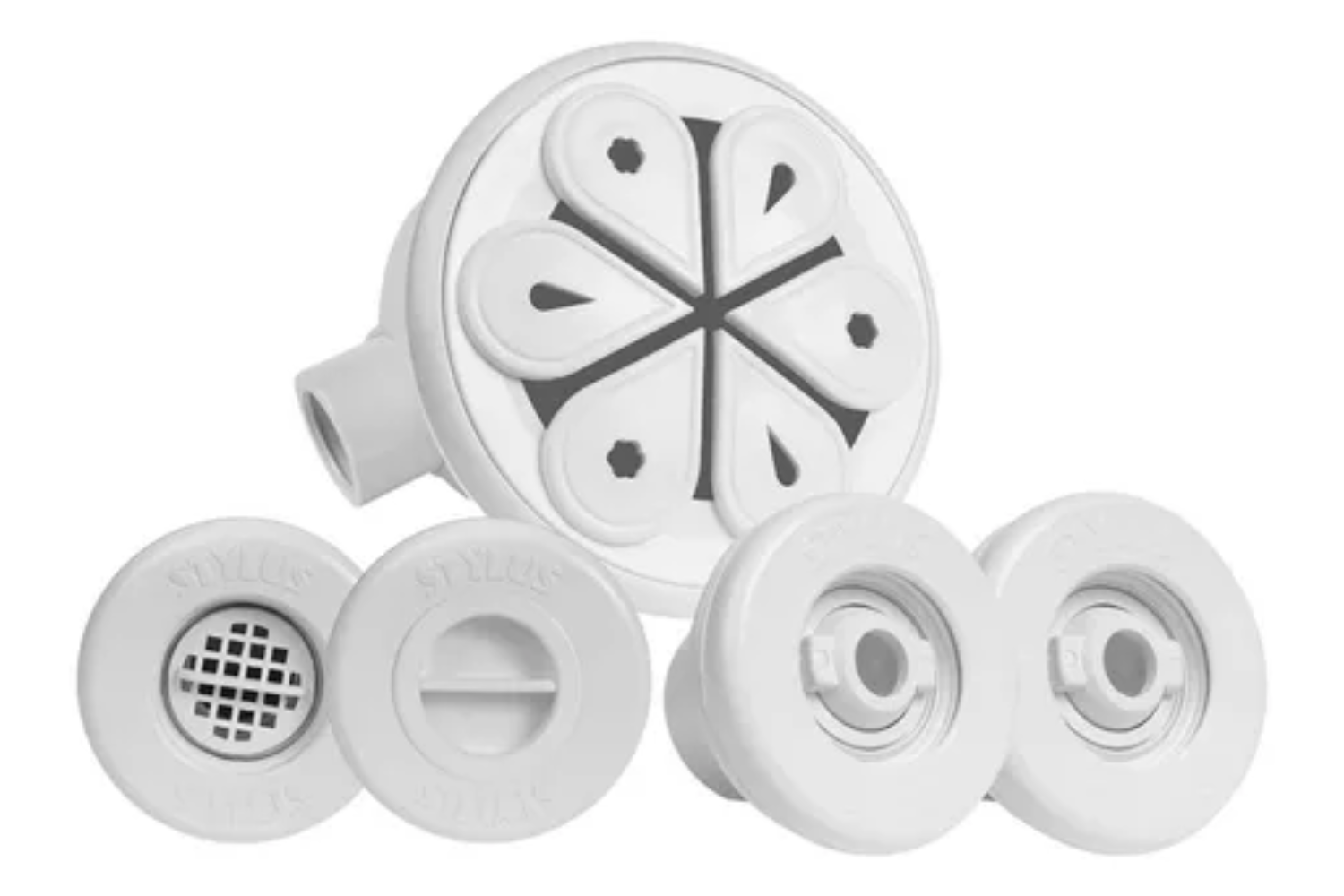 Dispositivo Retorno Aspiração Nivelador Ralo Piscina Vinil Branco